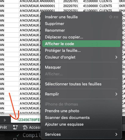 Clic droit et afficher le code